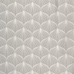 toile cirée blanc moderne au motif circulaire gris de qualité