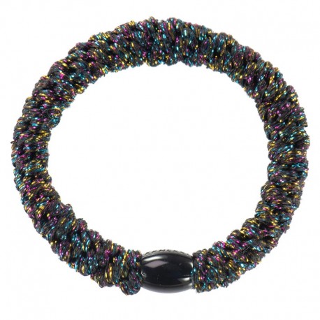 Bracelet élastique cheveux Kknekki noir