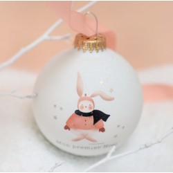Boule à neige Cadeau Noël personnalisé Lapin – Les griottes
