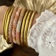 Bracelet népalais en perles corail