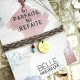 Bracelet message positif